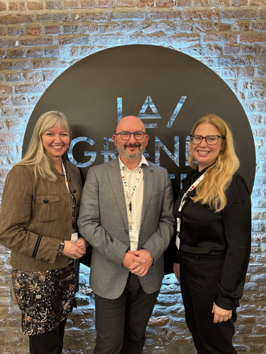 F.v. Monica Paulsen (Arctic Cluster Team), Dominique Blanquet (Wallonia Export & Investment Agency (AWEX)), Cathrine Stien (Digin)